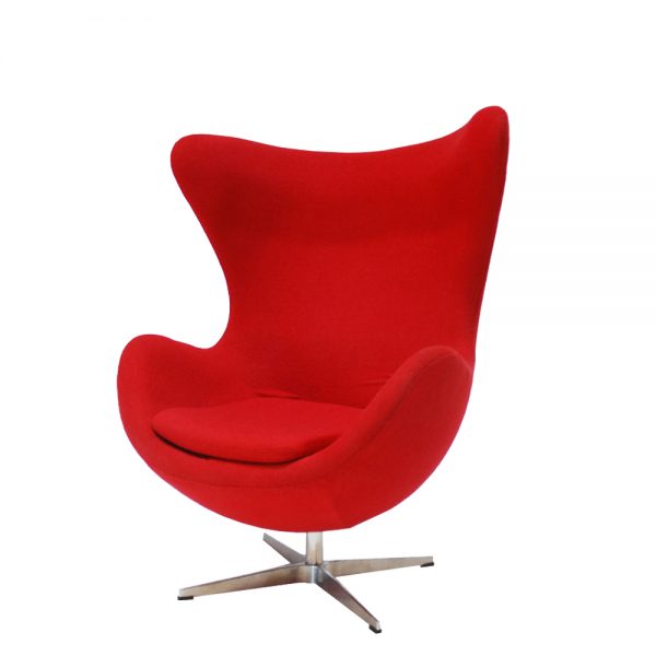 Chair Egg Red Swivel