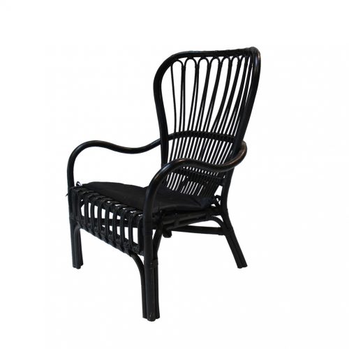 Chair Wicker Black